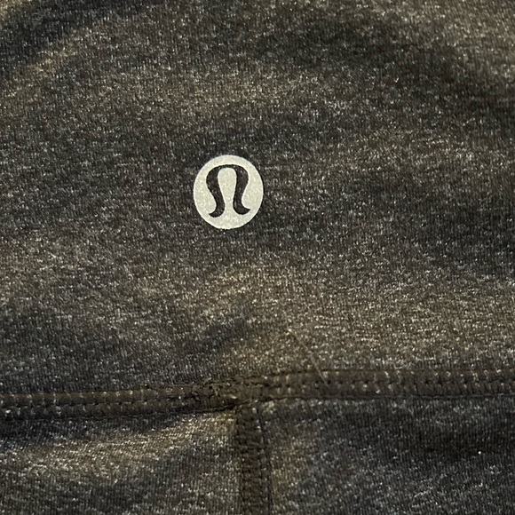 Lululemon Athletica Capri Leggings Women Size 4 Dark Gray Stretch Active Wear - Picture 4 of 7